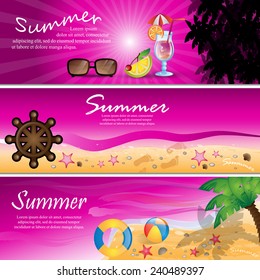 Summer Flyer Template - Vector Illustration, Graphic Design, Editable For Your Design