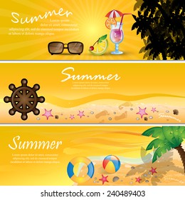 Summer Flyer Template - Vector Illustration, Graphic Design, Editable For Your Design