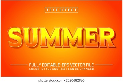 Summer font Text effect editable