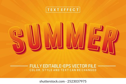 Summer font Text effect editable