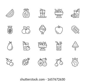 Summer food icon. Vector graphics for traveling fans, cafes etc.