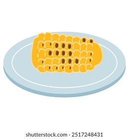 Summer Food. Ideas for Barbecue and Grill Parties. Grilled Corn