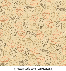Summer Food Light Background