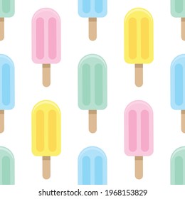 Summer foods vector seamless background