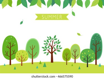 Summer forest background