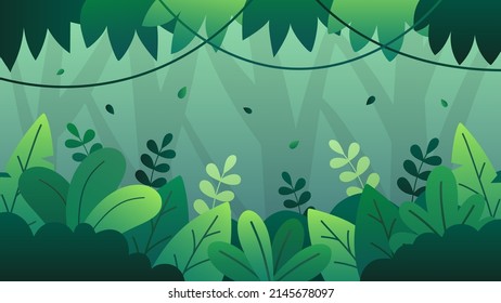 Summer Forest Background For Presentation or Wallpaper