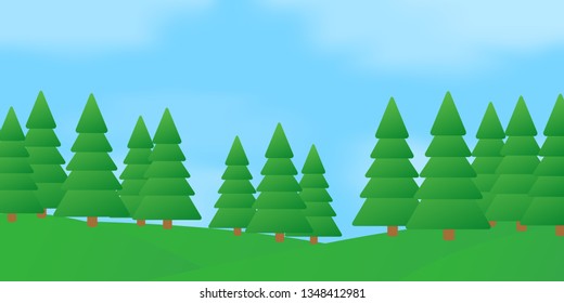 Summer forest landscape.