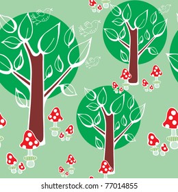 summer forest. print design