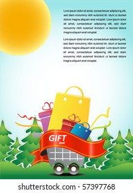 summer forest - shopping poster