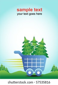 summer forest - shopping poster
