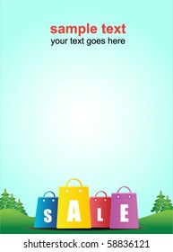 summer forest - shopping poster