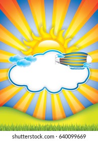 Summer frame with airship