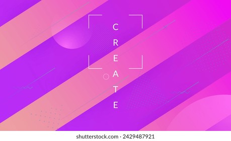 Summer Frame. Flat Music Texture. Pink Dynamic Design. Business Shapes. Round Spectrum Template. Geometric Ui. Paper Landing Page. Purple Summer Frame