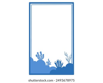 Summer Frame Undersea Ecosystem Illustration