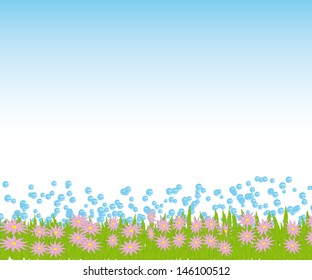 summer frame. vector background