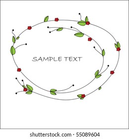Summer frame. Vector format