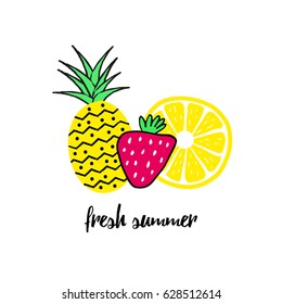 Summer fresh card, graphic and we design