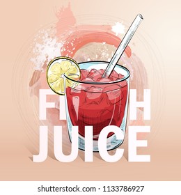 Summer fresh juice cocktail
