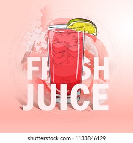 Summer fresh juice cocktail