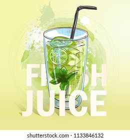 Summer fresh juice cocktail