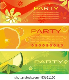 summer fresh party invitation