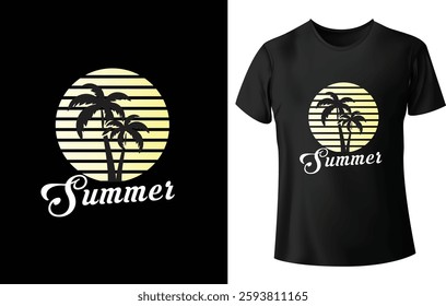 Summer Friendly Custom Trendy T-Shirt Design