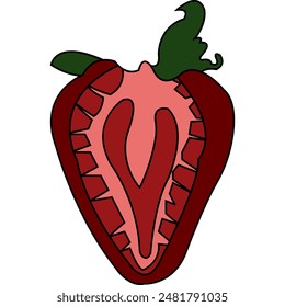 summer fruit icon vector illustration