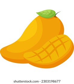 Summer fruit vector that can be reused in flat illustrations, these elements will create a delicious and freshness atmosphere, simple modern and elegant vector design.