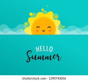 Sommerspass. Hintergrund, Vektorgrafik und Bannerdesign, Verkaufsplakat