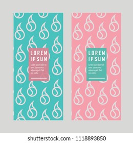 Summer fun banner . Water pattern background