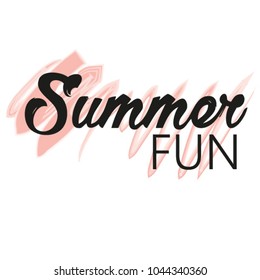 Summer Fun with coral color