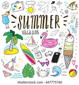 summer fun doodles