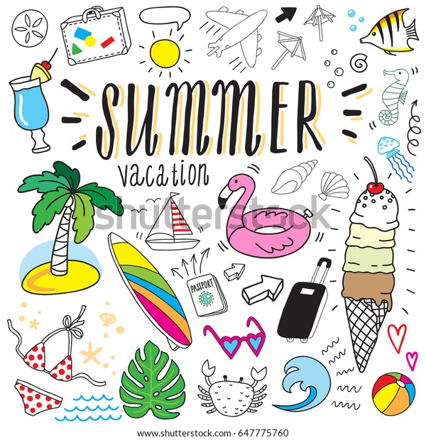 fun summer doodles