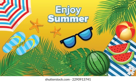 Summer Fun, It's a Summer Holiday, Summer Camp poster.