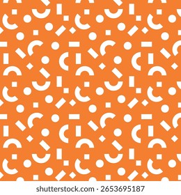 Sommer geometrische Grafik nahtloses Muster. Helle Farbe. Kachelhintergrund. Vektorvorlage für Gewebe, Textilien, Tapeten, Umhüllungspapier