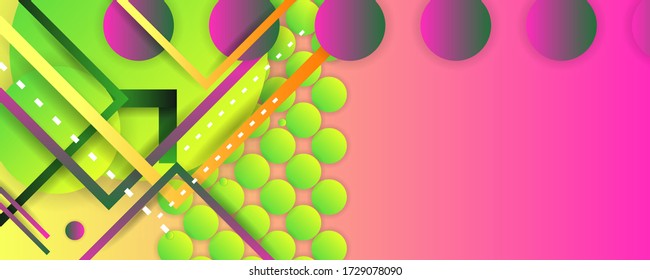 Música de fondo de geometría de verano festival afiche de olas de verano con líneas punteadas y círculo. Gradientes abstractos ondas fondo musical