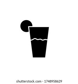 Summer glass icon  best vector illustration , travel happy holiday isolated white background 