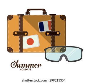Summer Glasses digital design, vector illustration eps 10