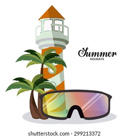 Summer Glasses digital design, vector illustration eps 10