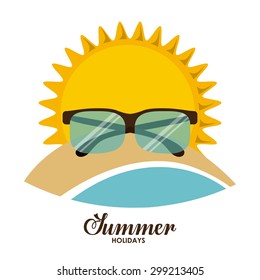 Summer Glasses digital design, vector illustration eps 10