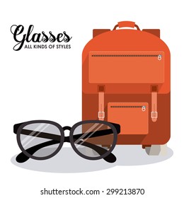 Summer Glasses digital design, vector illustration eps 10