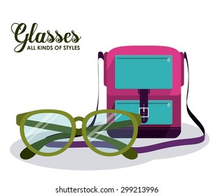 Summer Glasses digital design, vector illustration eps 10