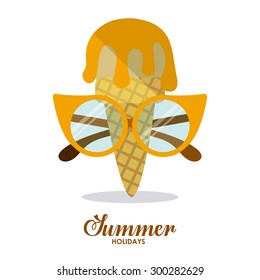 Summer Glasses digital design, vector illustration eps 10