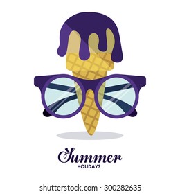 Summer Glasses digital design, vector illustration eps 10