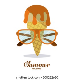 Summer Glasses digital design, vector illustration eps 10