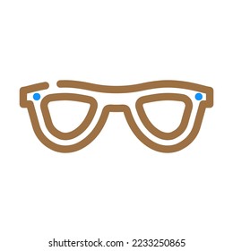 summer glasses frame color icon vector. summer glasses frame sign. isolated symbol illustration
