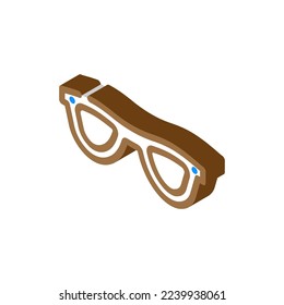 summer glasses frame isometric icon vector. summer glasses frame sign. isolated symbol illustration