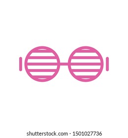 Summer glasses graphic design template vector isolated