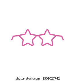 Summer glasses graphic design template vector isolated