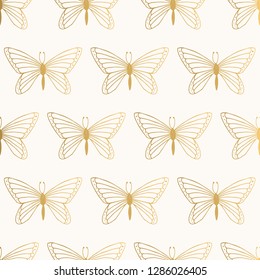 Summer glitter pattern with butterfly. Baby print design.